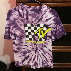 MTV Purple Tie Dye Tee
